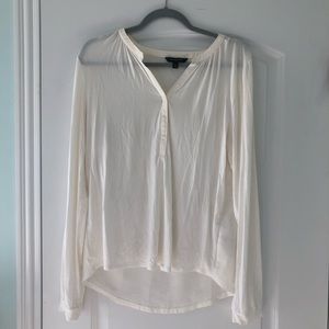 Banana Republic white button long sleeve